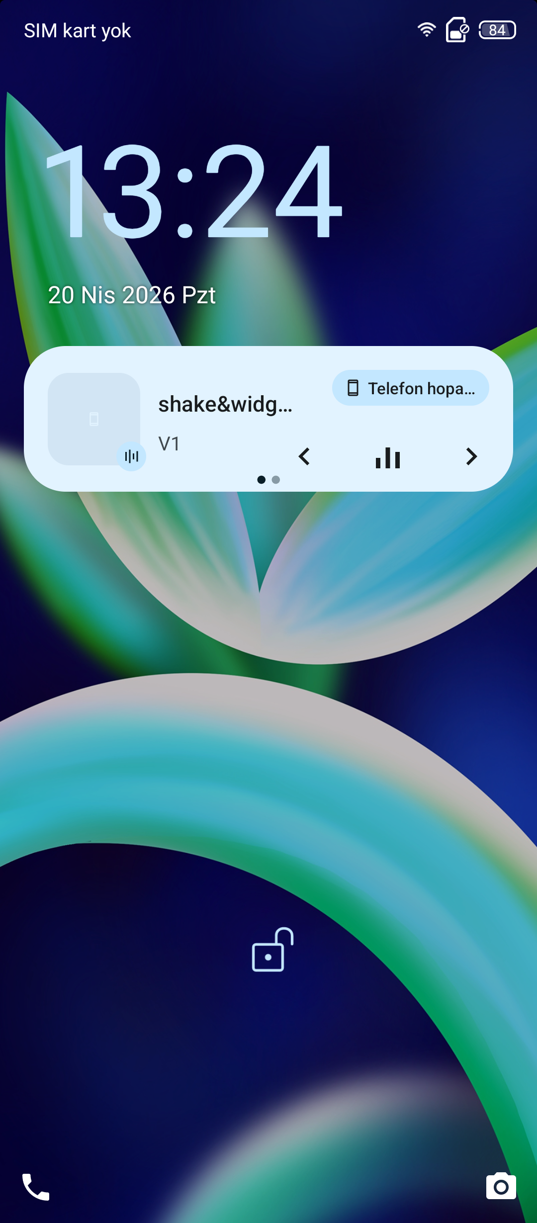 Shake&Widget lock screen widget